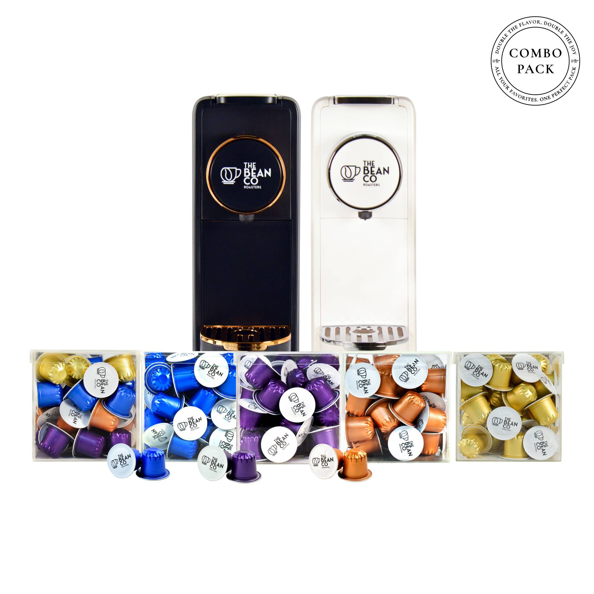 Coffee Capsule Machine | 40 Nespresso®-Compatible Coffee Capsules | Combo Pack