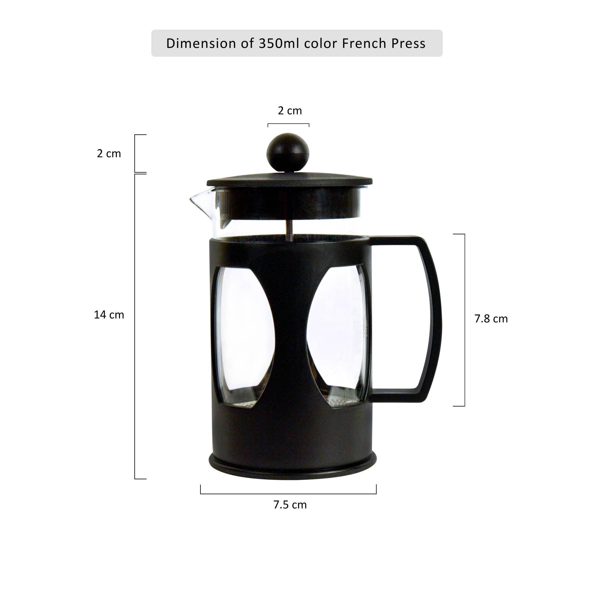 350ml French Press Coffee Gift Set | 10 Single-Use Premium Coffee Sachets (10 x 15g) image 3